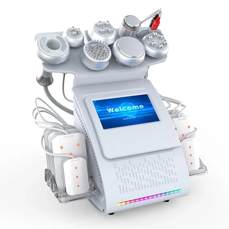 The Latest 9 In 1 80k Ultrasonic Cavitation Vacuum RF Laser Weight Loss Machine Suitable Body Sculpting Machine 2023