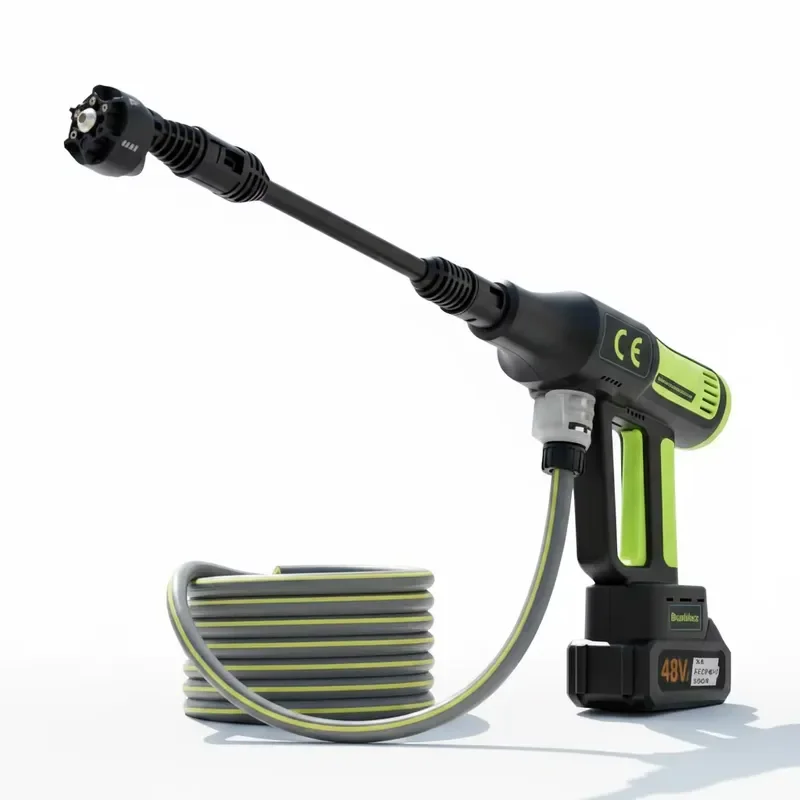 

Brushless 4825 Motor 50BAR Portable Wireless Car Washer with Speed Adjustment for Lithium Battery Powered High Pressure Water