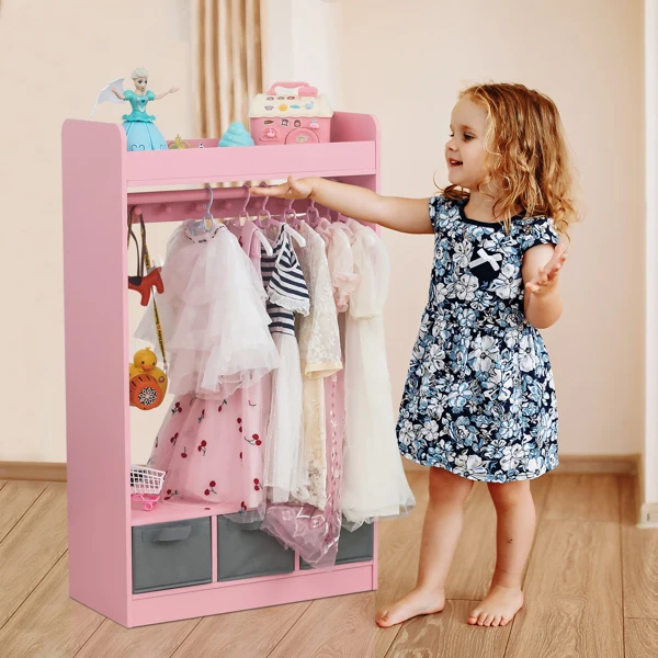 Kids Dress-Up Closet with Mirror