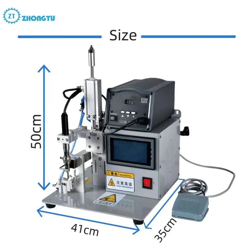 200W Foot Operate PCB Semi-Auto Soldering Robot For Wire Cable Welding Machine Circuit Board Soldering Machine