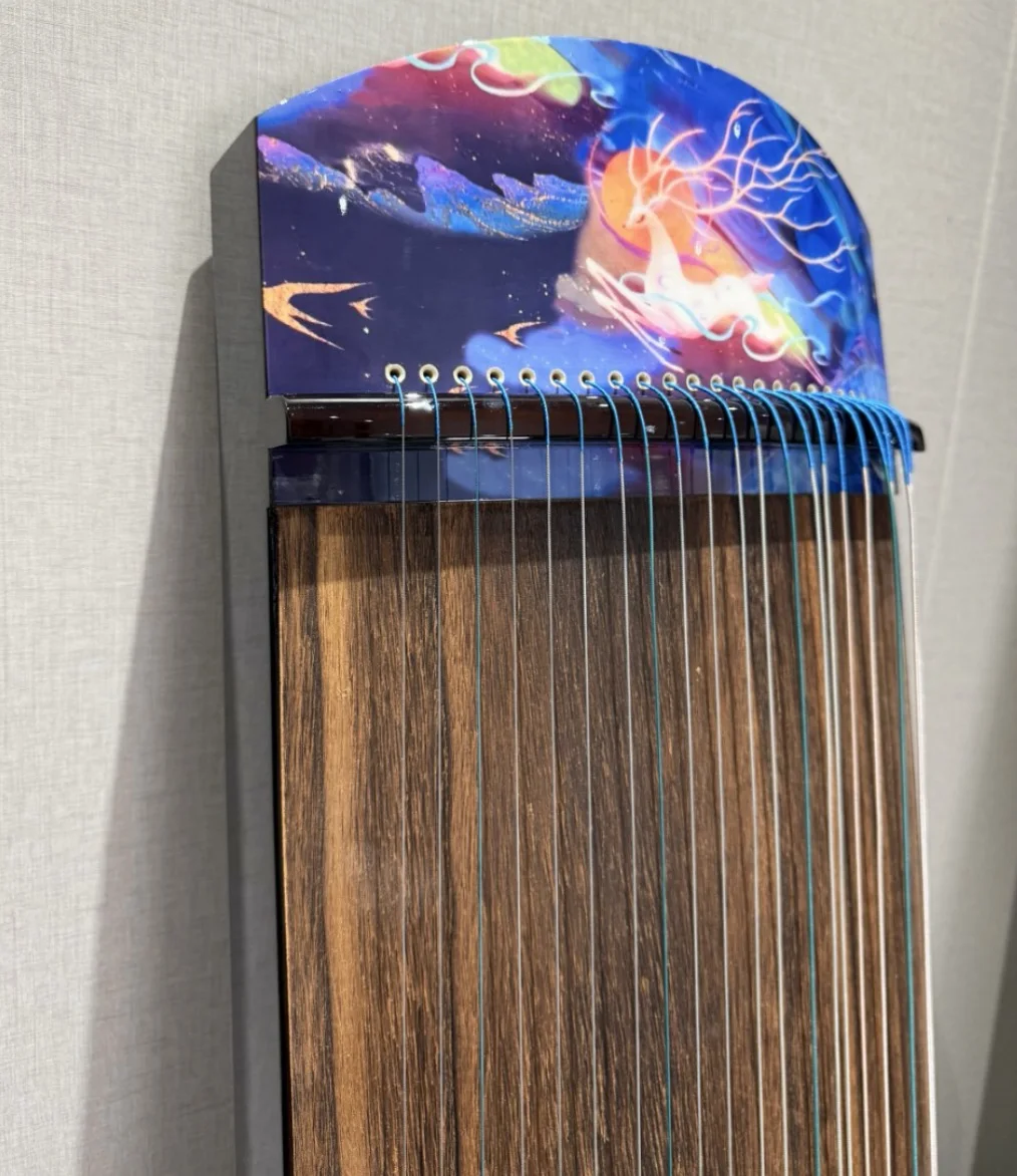 Guzheng 125cm nine color deer pattern professional performance Chinese string instruments