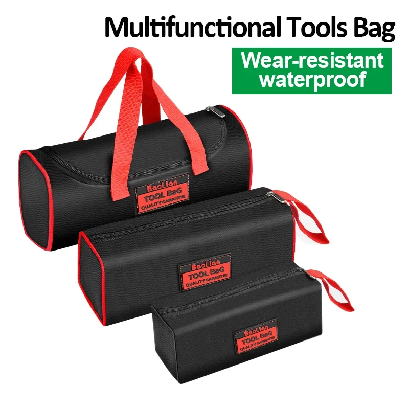 Large/Small Multifunctional Tool Bag Handbags Waterproof Wear Resistant Durable 1680D Oxford Cloth Portable Tool Storage Bag