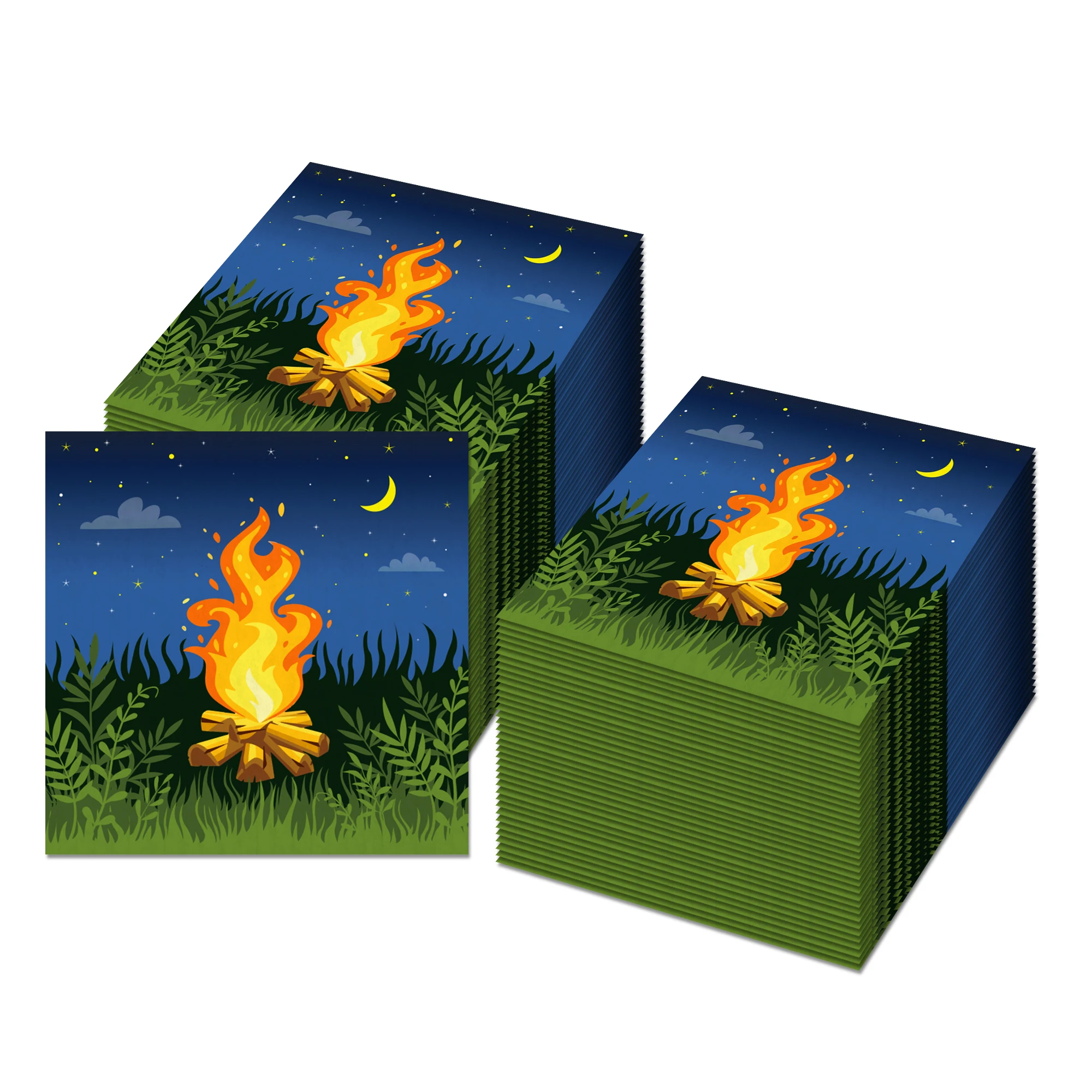 Cartoon Camping Picknick Party Einweg Geschirr Sets Outdoor Camper Zelt Geburtstag Teller Tassen Servietten Baby Shower Party Decor – Detail 4