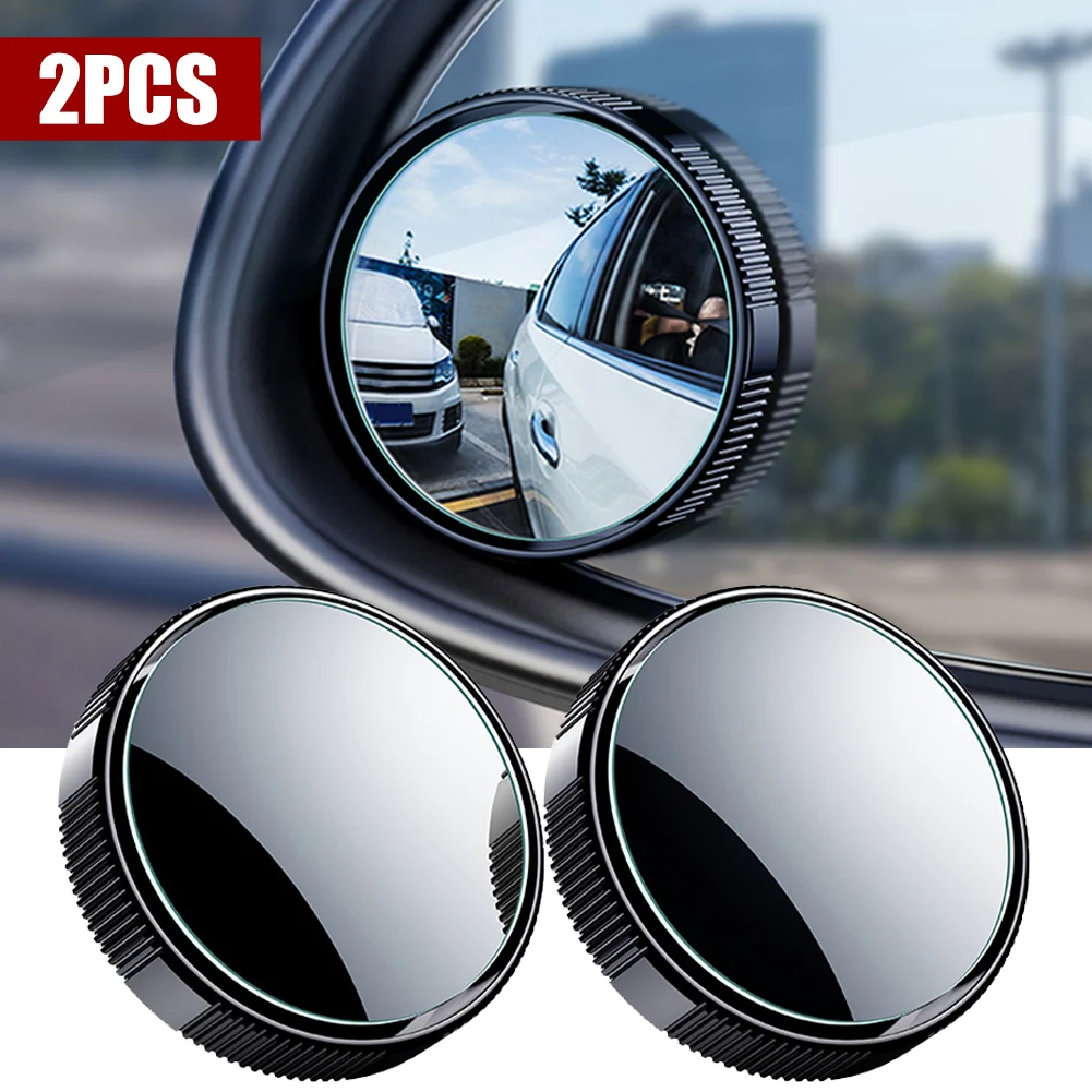 

Wide Angle Blind Spot Mirror AF Ion Injection Adjustable Car Rearview Convex Mirror Suction Cup Reverse Parking Auxiliary Mirror