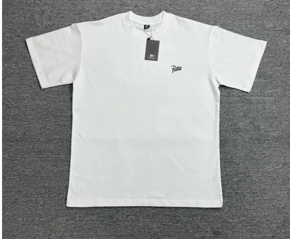 2026 patta Cartoon Print Men Women Couple Loose Casual Pure Cotton Fashion Round-Neck Short Sleeve T-Shirt TX1685
