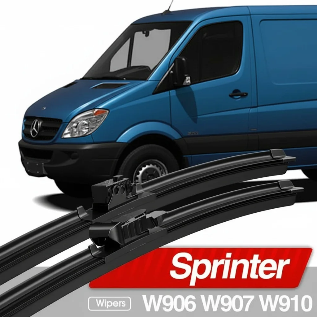 

For Mercedes Benz Sprinter W906 W907 W910 2006-2023 Front Windshield Wiper Blades 2pcs Windscreen Window Accessories 2007 2019