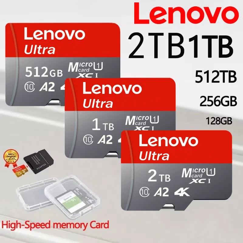

Lenovo 2TB High Speed Memory Card 1TB 512GB Micro SD Card 256GB SD Memory Card 128GB Storage Cartao De Memoria For Switch Camera