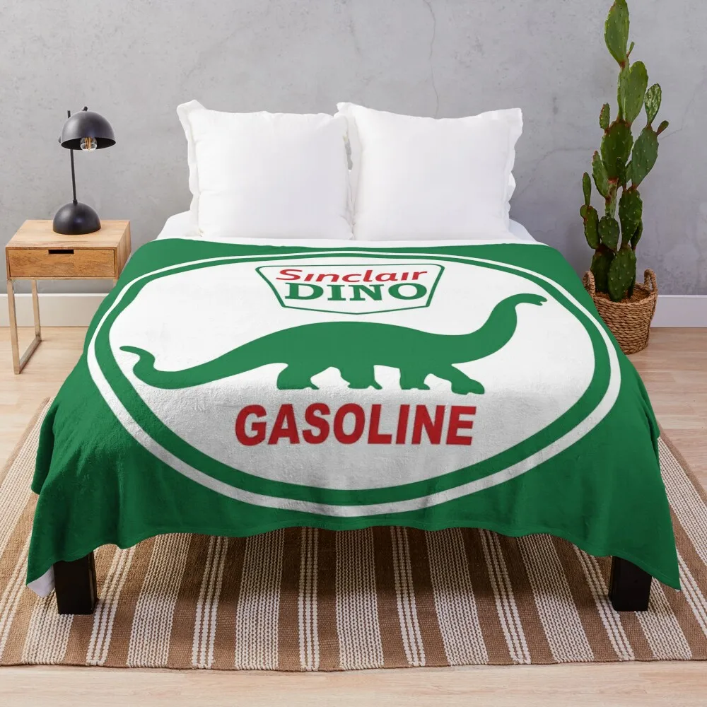 

Sinclair Dino Gasoline Throw Blanket Multi-Purpose blankets and throws Blankets