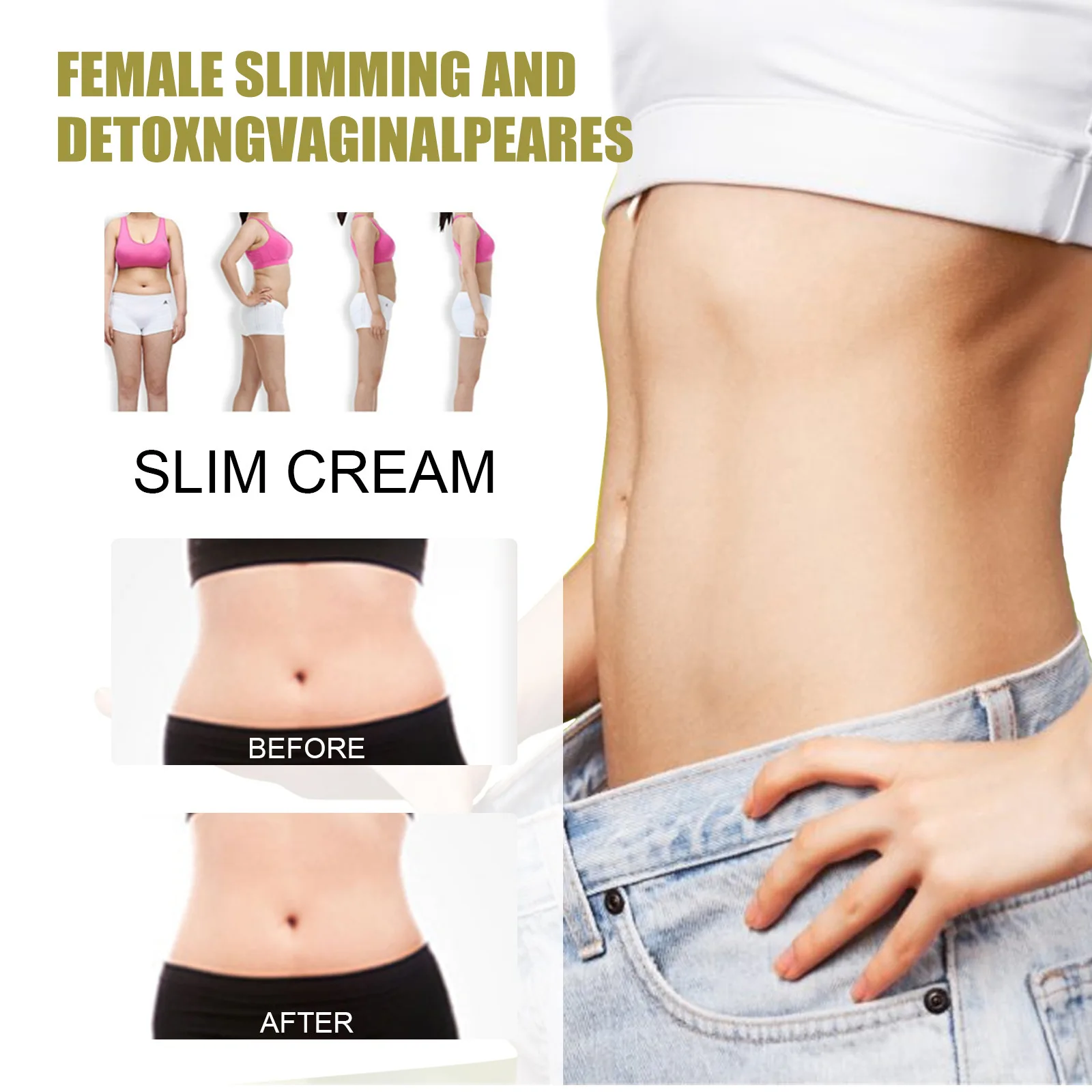 Detox Slimming Capsules Body Shaping Remove Cellulite Tightening Shrink Belly Tissue Fat Burning Lose Weight Anti-Itch Capsules