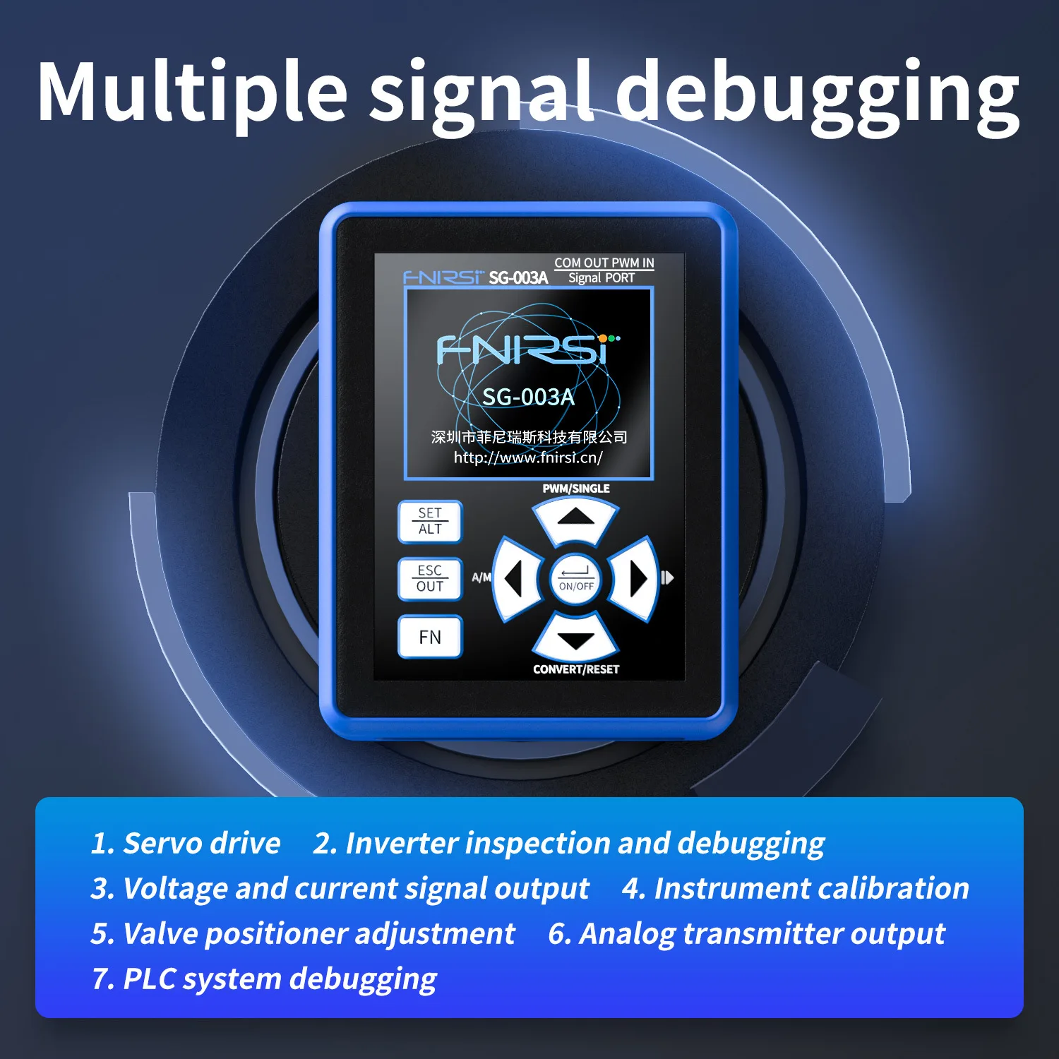 PWM signal generator 0-20mA/0-10V voltage and current analog signal source handheld process calibrator