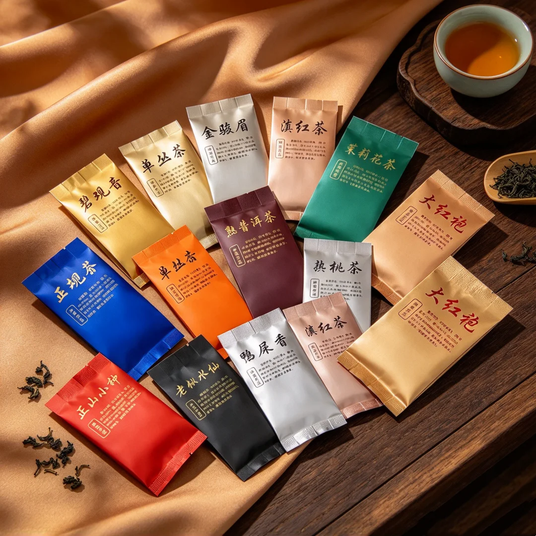 Dancong oolong tea Bag Zipper Bags Chinese Dahongpao JinJunMei Black tea Self Sealing bag Longjing Green tea Packing Bag