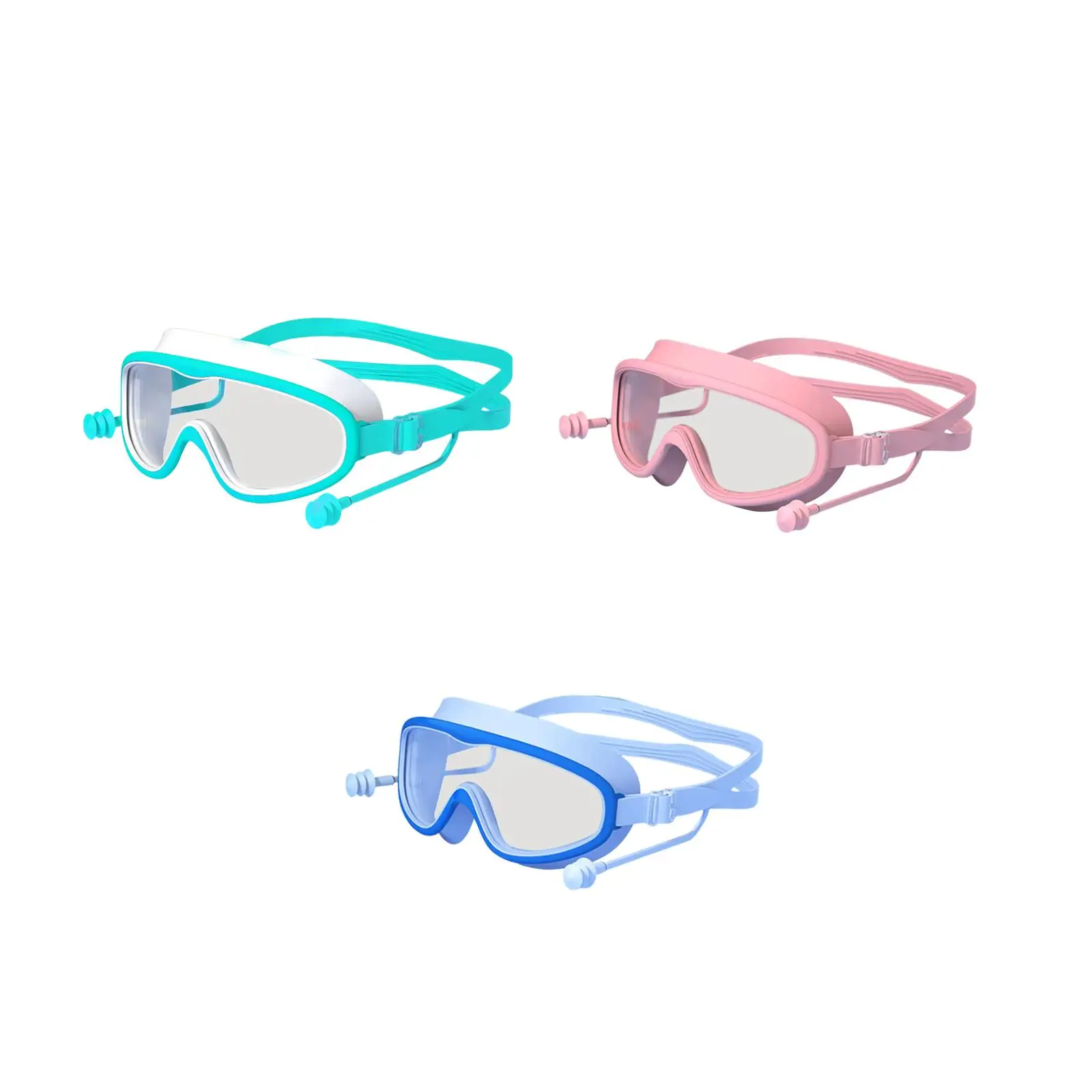 Kids Swim Goggles para exterior, anti nevoeiro, impermeável, piscina, festa, verão