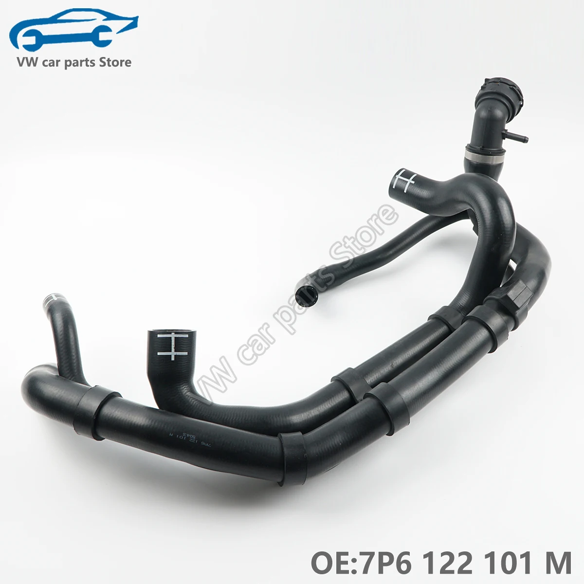 7ป 6122101 เอ็ม 7P 6122101 L หม้อน้ําท่อน้ําหล่อเย็นสําหรับ Volkswagen Touareg 3.6 2011-2018 ท่อน้ําหล่อเย็น 7P6 122 101 M 7P6 122 101 L