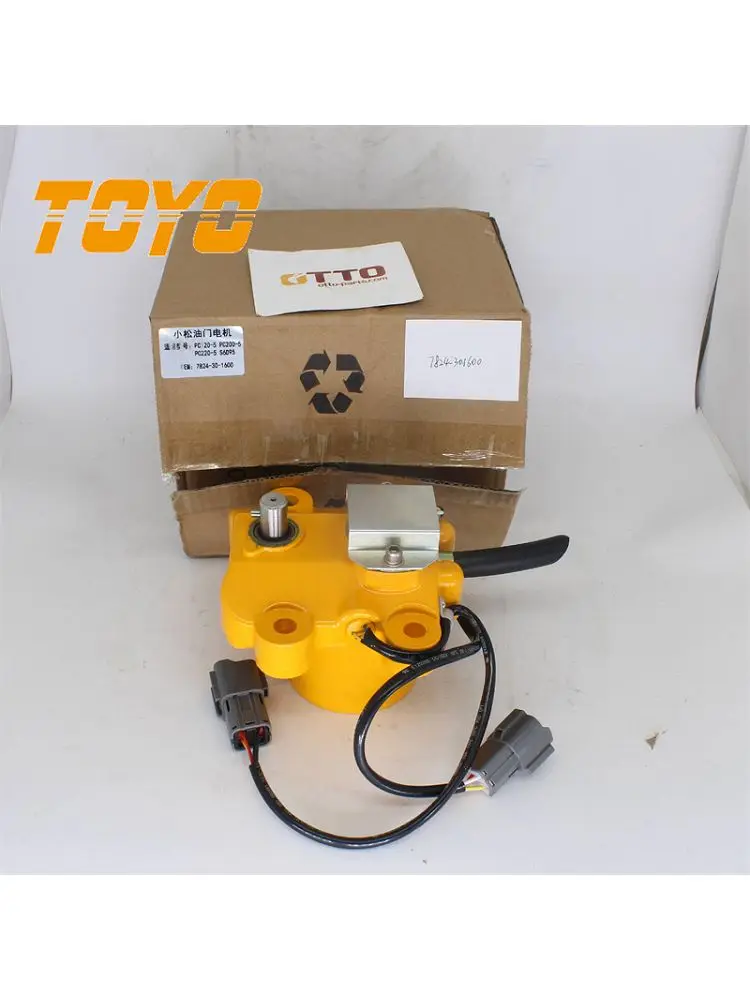 Toyo Komatsu Excavator PC120-5 PC120-3 PC200-5 PC220-5 S6D95 Accelerator Motor Fuel Throttles 7824-30-1600 7824341600