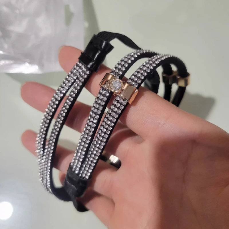 〔CC〕|2Pcs No Installation Rhinestone Strap to Prevent Shoes from Slipping,Anti-Slip Heel Grips Adjustable Heel Leash Lock〔88〕 view 5