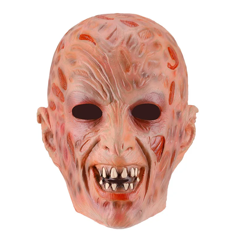 Freddy Krueger Dekoration Halloween Horror Maske Latex Erwachsenen Party Kostüm Hut Halloween Maske gruselige Karneval Cosplay Requisiten