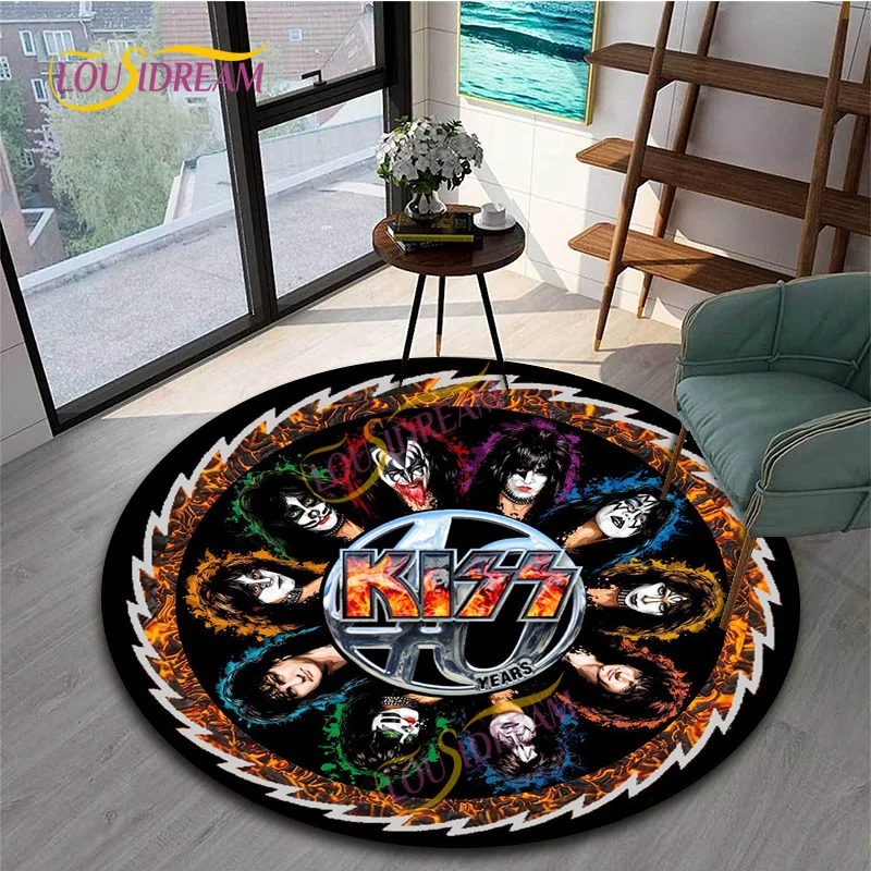 Music Customizable Pattern Rock Band Home Art Soft non-slip Rug Kiss Band Decorative Kitchen Bathroom Doormat carpet