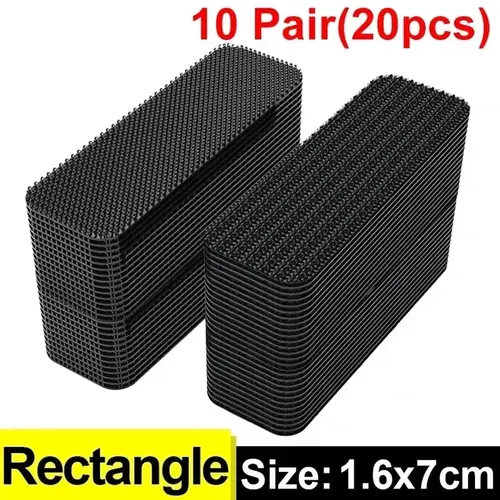 Double Faced Adhesive Patch Car Carpet Fixing Stickers Home Office Foot Mats Carpets Anti Skid Grip Nylon Tape Hook And Loop Pad - Image 11