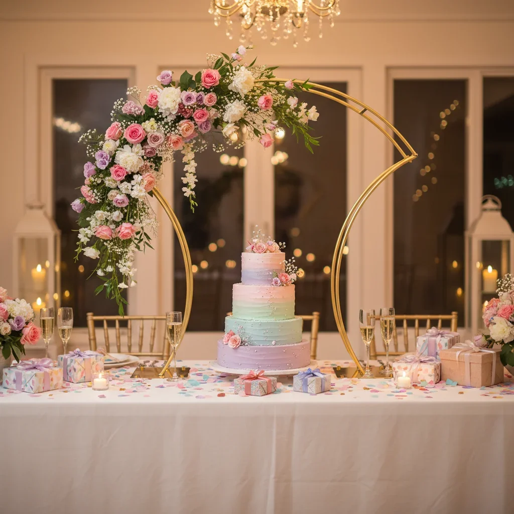 

Декор для свадебного стола, 2/5 шт., золотая металлическая подставка для цветов, держатель для свадебной вечеринки, юбилея, украшение для детского душа