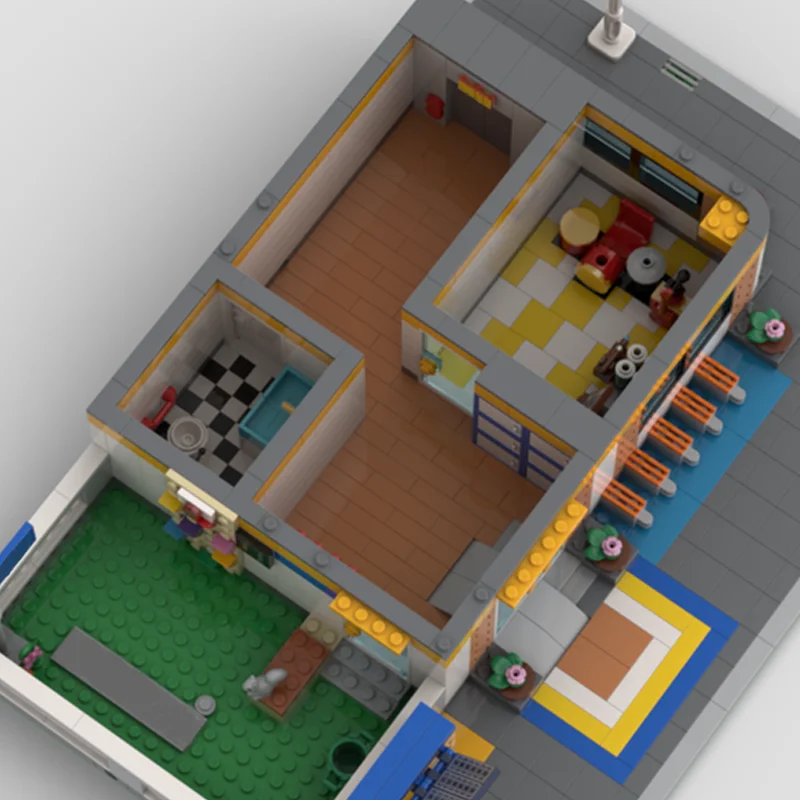 1304pcs MOC School Day Modular Modulared Model Building Blocks Construction DIY Idea Brick Toy Kids Christmas Gift Birthday