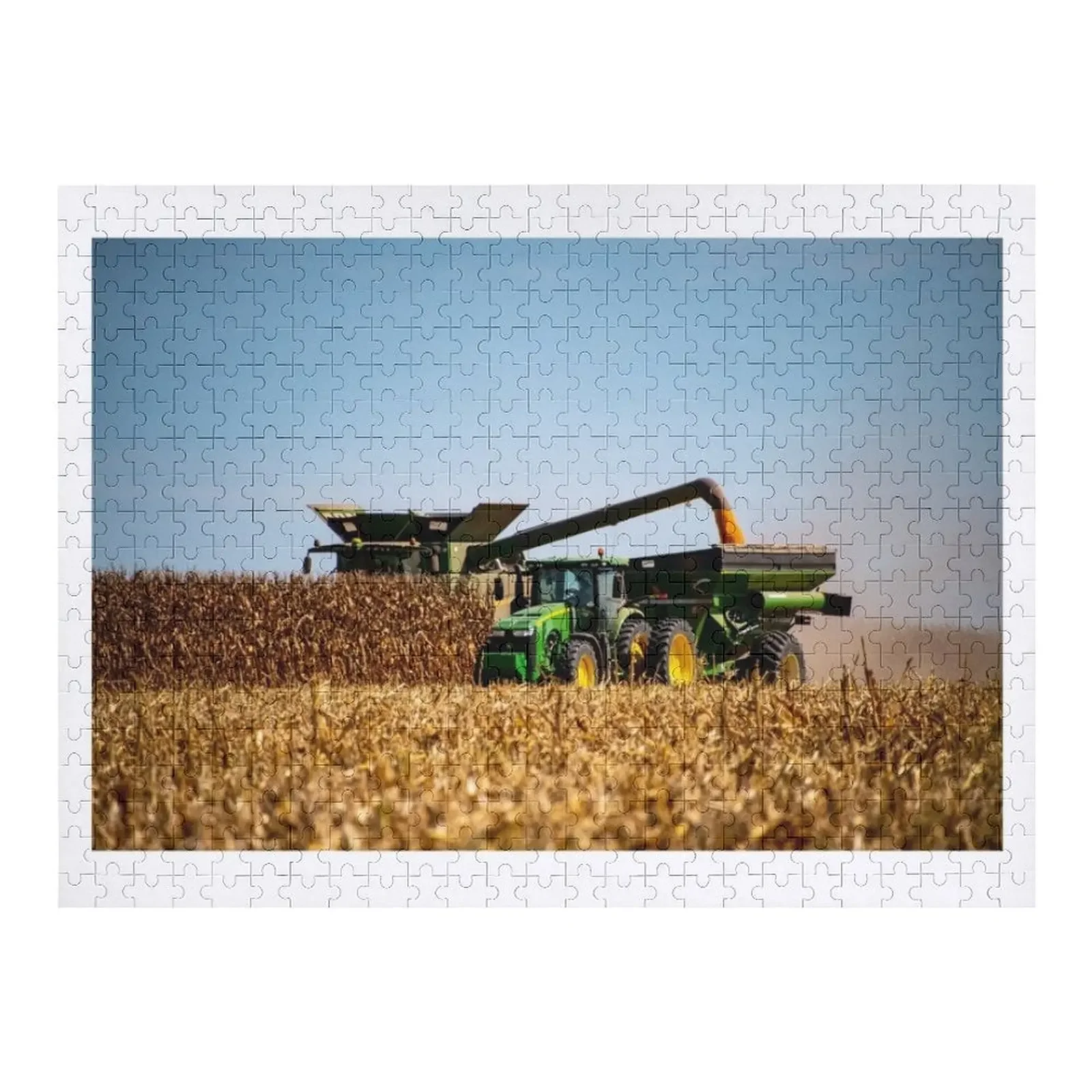 Corn harvest Jigsaw Puzzle Personalized Name Woods For Adults Puzzle