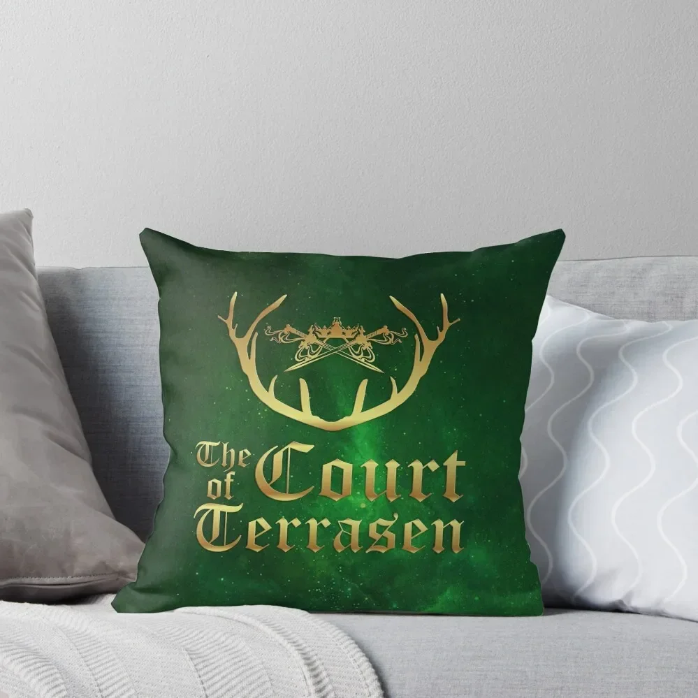 The Court of Terrasen - Throne of Glass Throw Pillow luxury decor Cushions Cover Pillow