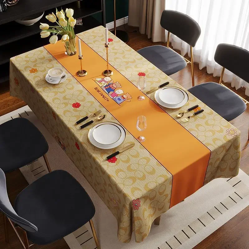 

C134+C135+C136A Light luxury tablecloth rectangular fabric dining table cloth