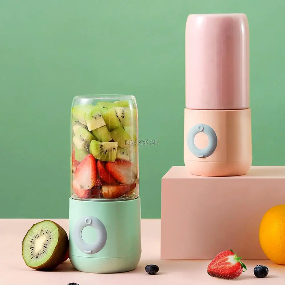 Handheld Blender Portable Juicer Mixer USB Chargeable Electric Kitchen Food Processor 500mL Quick Juicing Fruit Cup