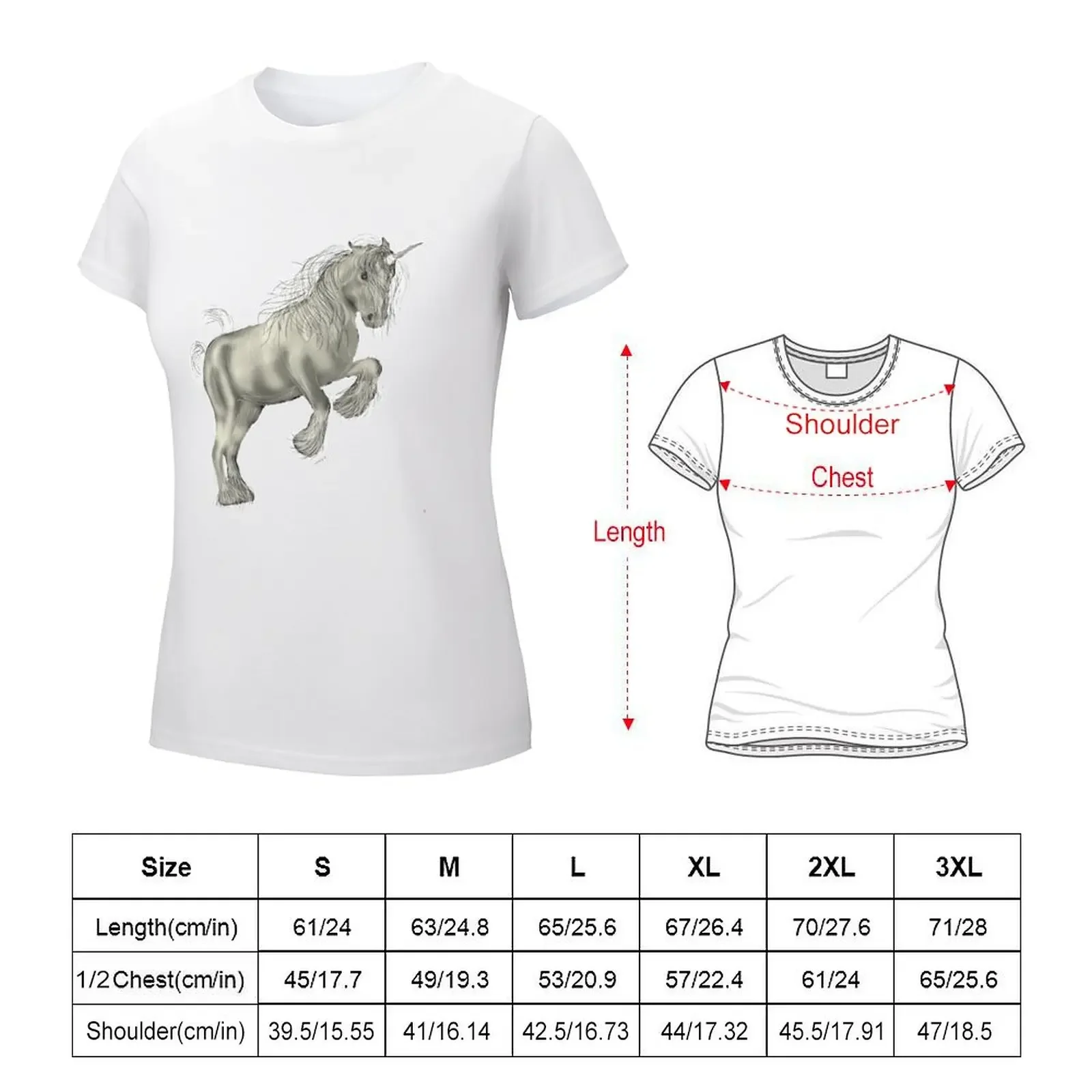 Unicorn song T-shirt plus size tops funny vintage clothes new edition t shirts for Women