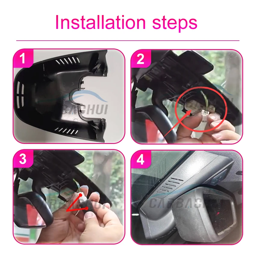 

Видеорегистратор 4K UHD с Wi-Fi, функцией Plug and Play, управлением через приложение, OEM для Mercedes-Benz A-Class A200 A250 W176 2013-2015