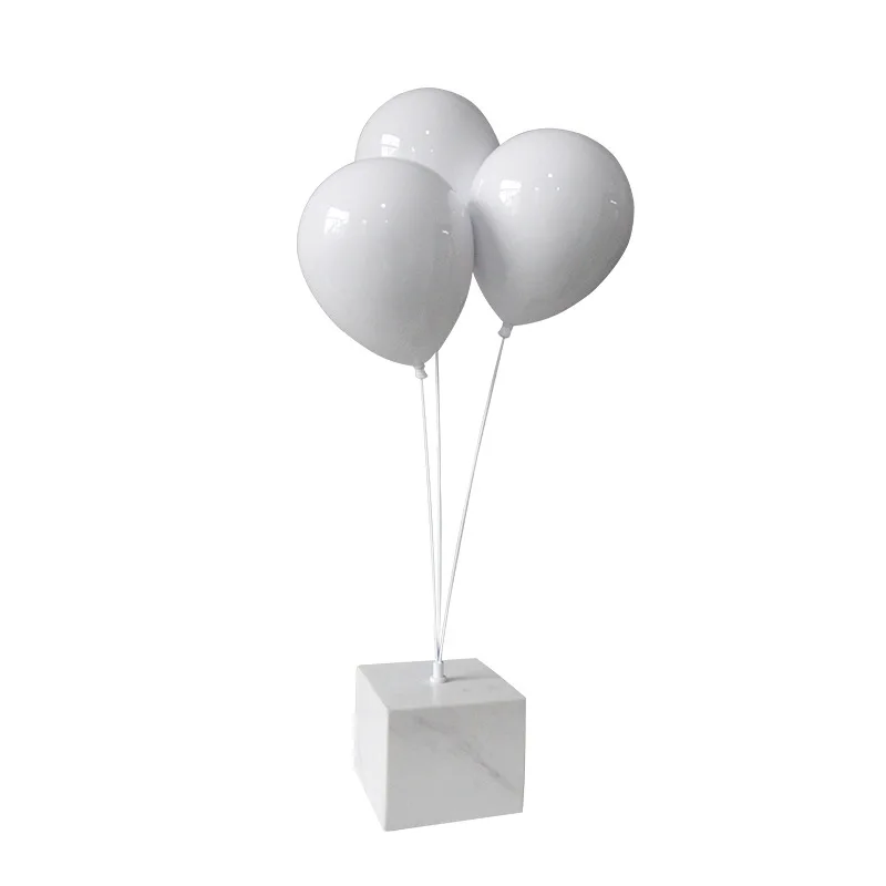 Modern Simple Fiberglass Creative Balloon Bundle Sculpture Sales Office Model Room Hotel Lobby Decoration Ornament