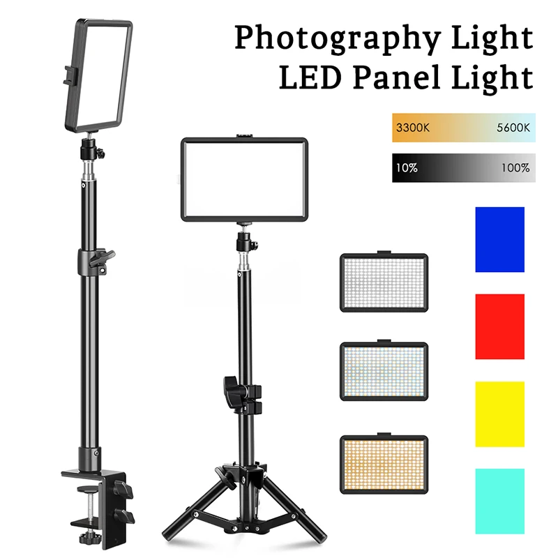 6 Inch Camera Photo LED Video Panel Light Optional with Power Adapter hotography Lighting For Live Stream Photo Studio Fill Lamp