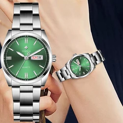 WWOOR-Montre Élégante pour Femme, Étanche, Mode Décontractée, Bracelet à Quartz Vert, Nouvelle Collection