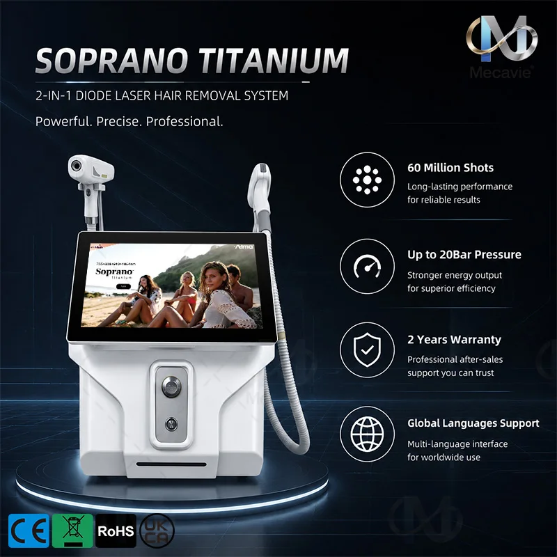 2026 Salon-Grade FAC 5000W Soprano Diode Laser 2 In 1 Device with Ice Head for Painless Permanent Hair Removal and Tattoo Removal Equipped with CE certificate Fast delivery Salon-exclusive laser equipment Lifetime after-sales service