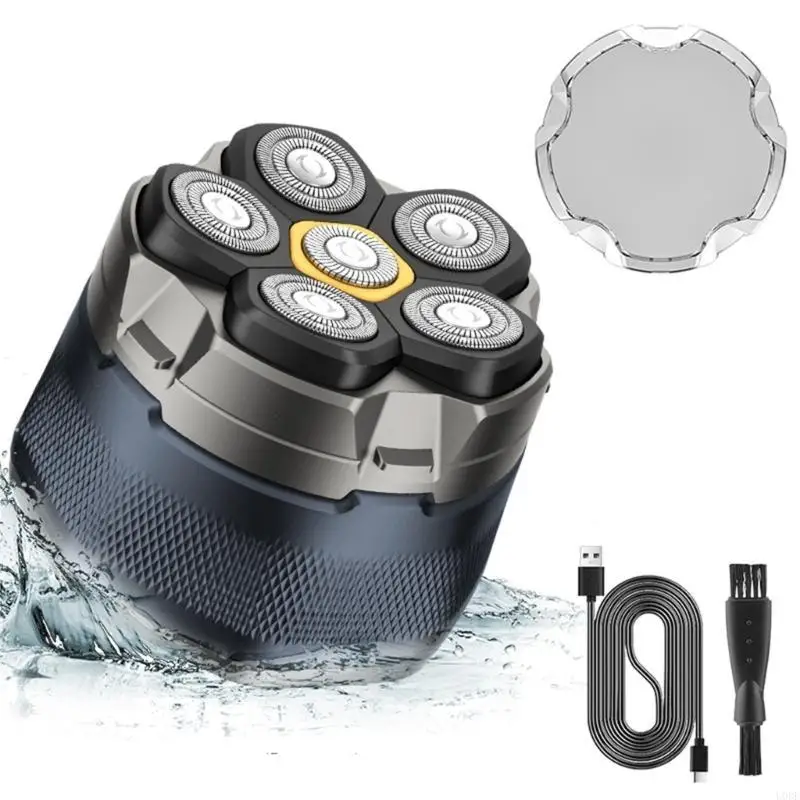 전기 머리 헤어 면도기 남자 무선 충전식 습식/건조한 대머리 헤드 방수