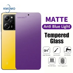 Matte Anti Blue Ray Tempered Glass For Xiaomi Poco F6 Pro X6 M6 C65 F5 X5 M5 M5s F4 GT X4 M4 5G C40 X3 Nfc Screen Protector