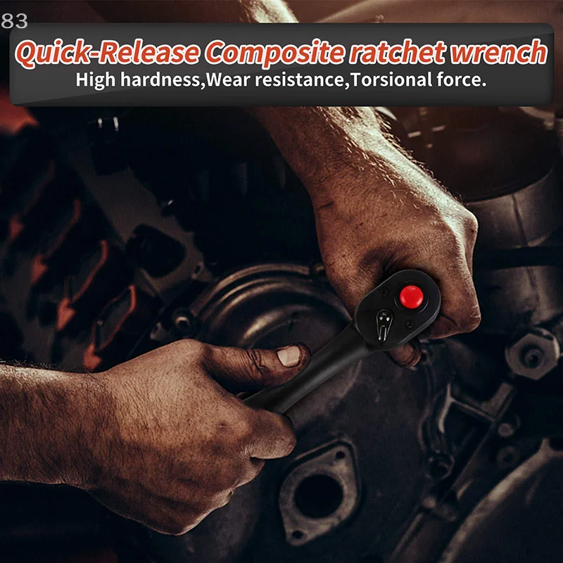 

Набор из 3 предметов с 72 зубьями, гибочная ручка, трещотка, высокий крутящий момент, реверсивный быстроразъемный торцевой ключ с храповым механизмом для ремонта автомобиля