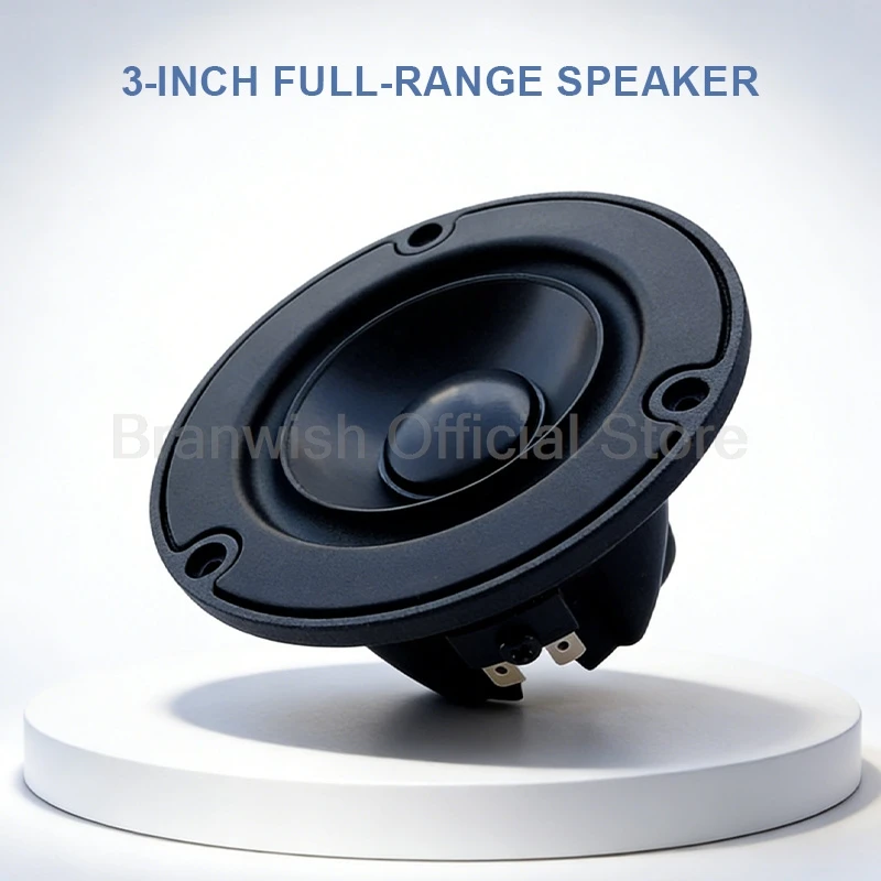 3 Inch Speaker Driver 4 Ohm Impedance Full Range Speaker Unit 25W Power 25mm Voice Coil 86dB Sensitivity For DIY Car Home Audio