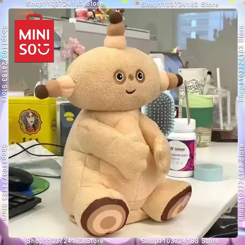 MINISO-Jouet en peluche en forme d'oreiller pour enfants, Good Night MakAdapters, Série PakAdapters, Beurre électrique, Mignon, Assis, Clappage, Cadeau d'anniversaire