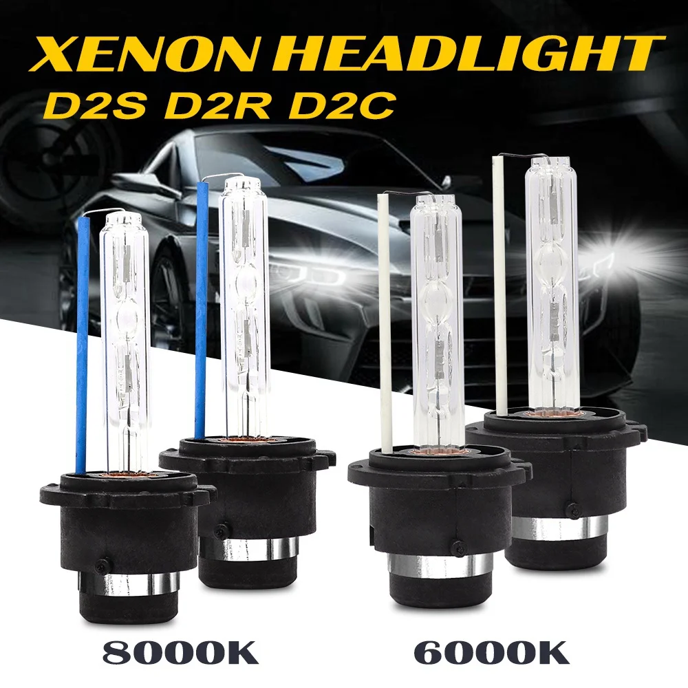 D2R/D2S/D2C 35W Hid Xenon ไฟหน้าเปลี่ยนหลอดไฟ (1 คู่) BDT 8000K