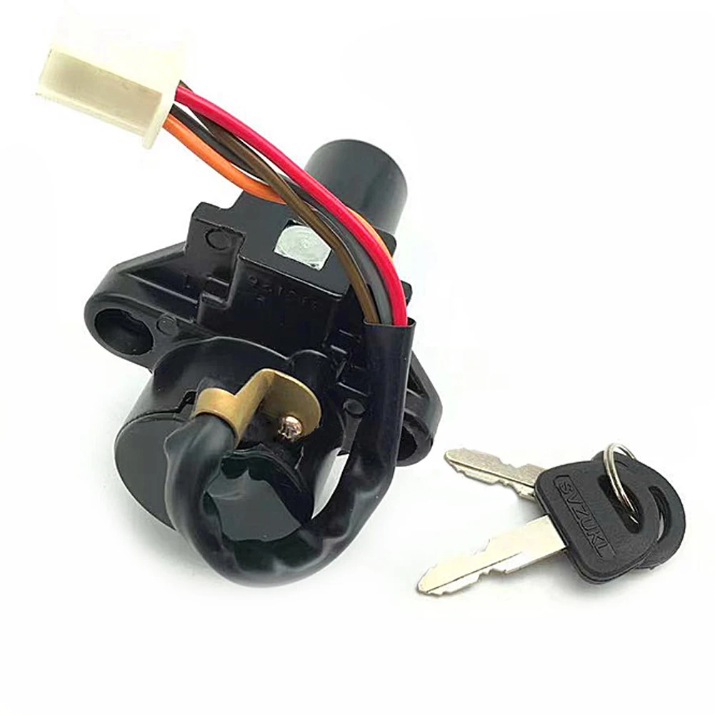 Motorcycle GN250 Electric Ignition Switch Fuel Gas Cap Cover Seat Key Lock for Suzuki Wangjiang GN 250 250cc WJ250