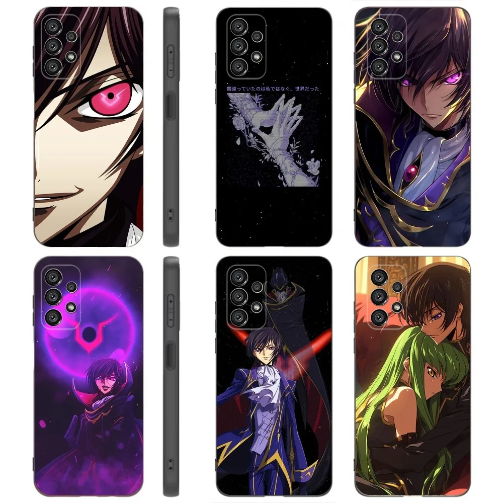 Code G-Geass  Phone Case For Samsung Galaxy A91,A80,A73,A72 ,A71,A53A52,A32 ,A31A22,A21s,A20,Black Cover