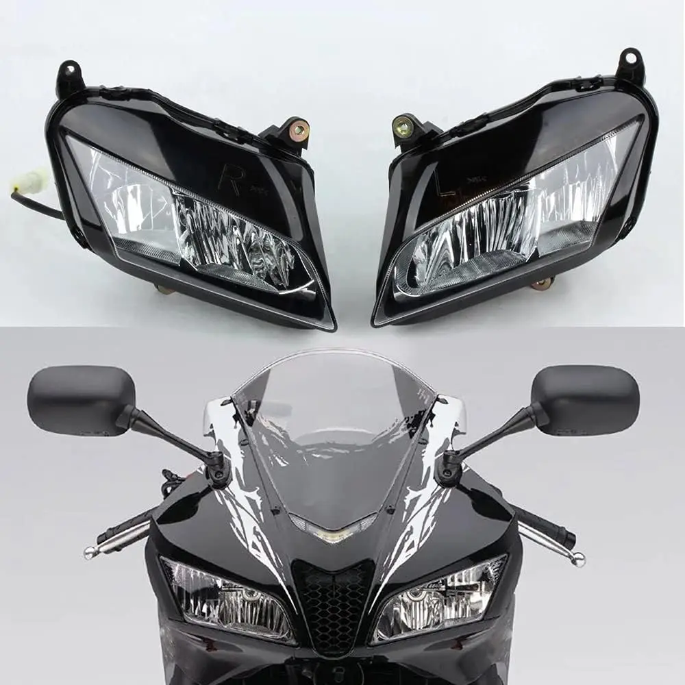 

Motorcycle Headlight Headlamp Assembly Compatible for Honda 2007-2012 CBR600RR F5 2009 2010 2011 CBR 600 RR Fairing Front Headli
