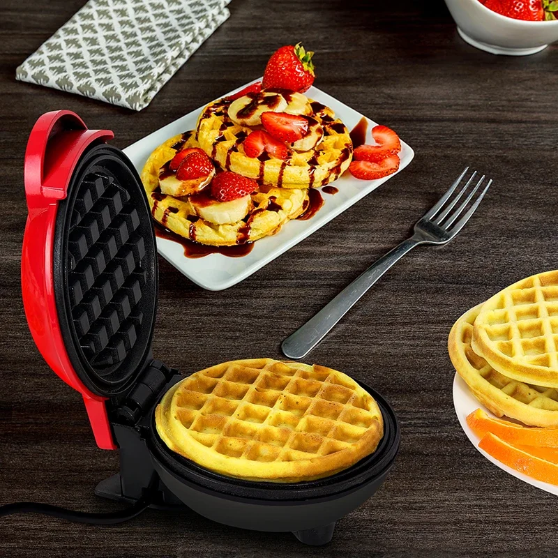 Electric Waffle Makers Mini Sandwich Breakfast Maker Baking Cake Waffle Maker Multifunctional Household Appliances Waflera