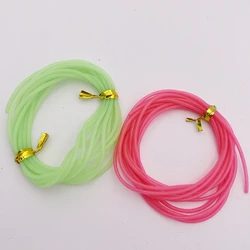2Pack*2mGlow Tube Fishing Night Luminous Fluorescent Tube Line Rig Making Silicone Glow Pipe Fishing Sleeve Bait Rig