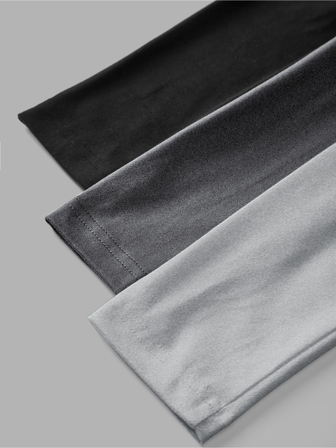Damen 3-Teiliges Freizeit-Set, Bequemes Rundhals-T-Shirt mit Eingezogener Taille, Einfarbig, Langarm – Detail 7