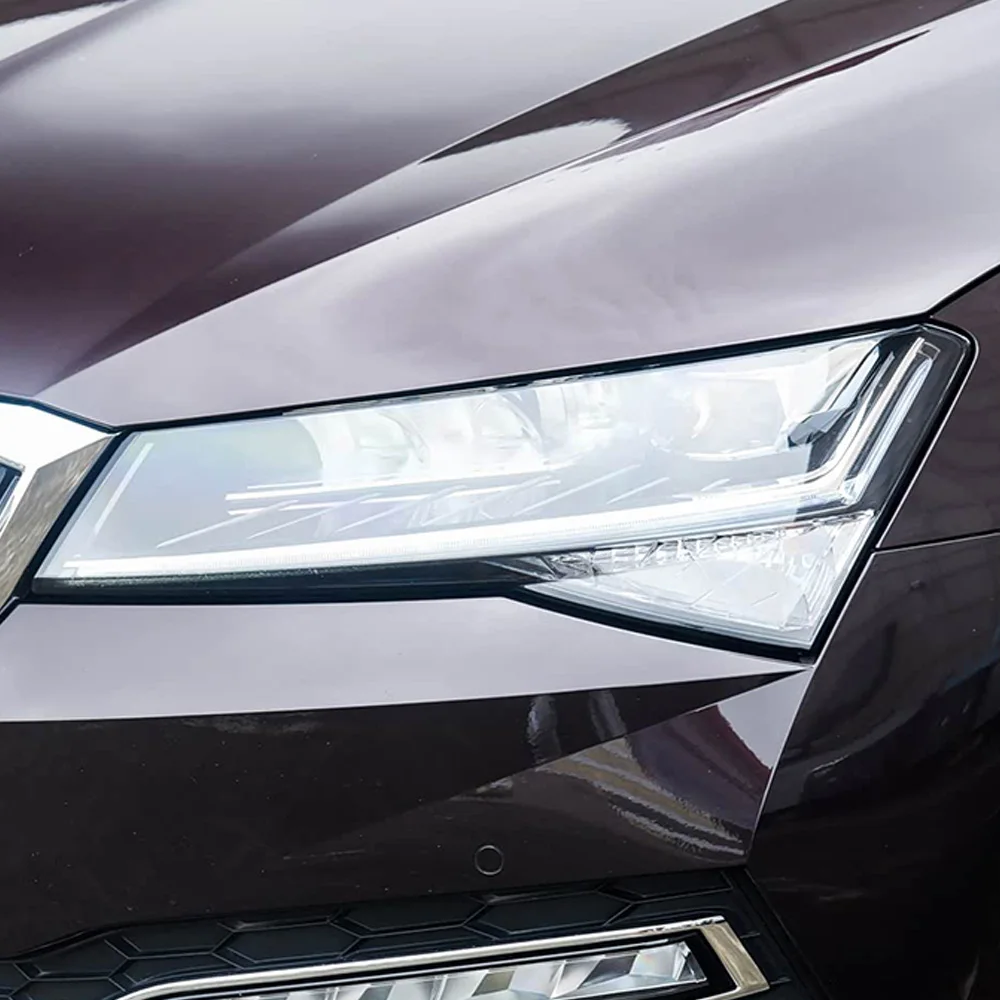 

For Skoda Superb 2019 2020 2021 2022-- 2025 Car Headlight Cover Lampcover Lampshade Lamp Lens Case Auto Light Caps