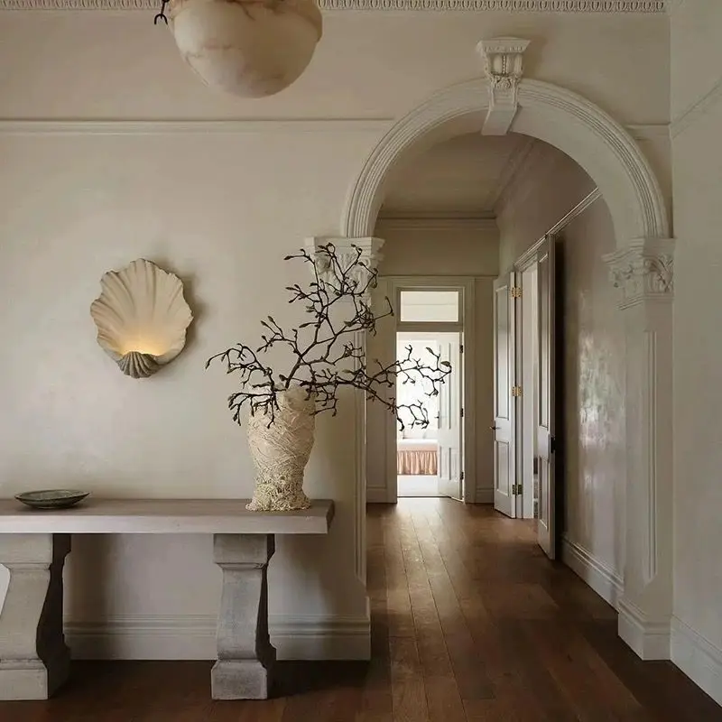 Lâmpada de parede retrô francesa para sala de estar, sofá, decoração de fundo, estilo antigo