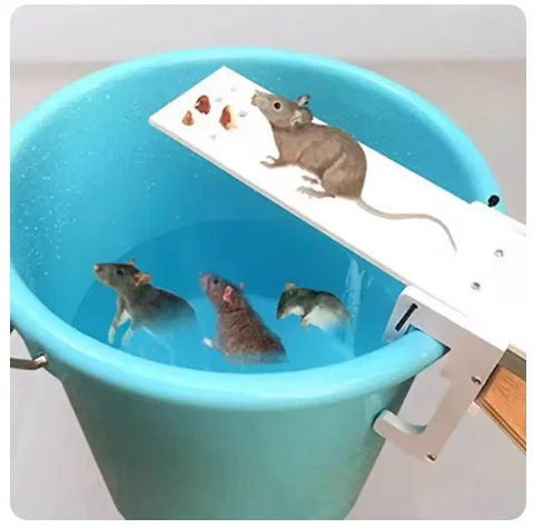 Home Garden DIY Pest Controller Rat Trap Quick Kill Seesaw Mouse Catcher Bait Home Rat Traps Mouse Pest Mice Traps mice killer