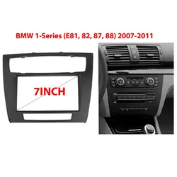 Double Din Fascia Radio for BMW 1-Series E81 E82 E87 E88 DVD GPS Stereo Player Panel Dash Mounting Trim Kit Surrounded Frame